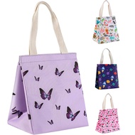 Kids Lunch Bag Girls Reusable Leak-Proof and Insulated Lunch Tote Bag for Daycare and School