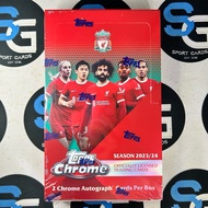 2023-24 Topps Chrome Liverpool Soccer Box Random Signature 2 Cards Per Average-SG Football Card