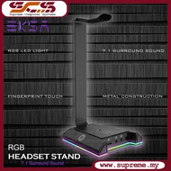EKSA W1 RGB Headset Stand with 7.1 Virtual Surround Sound EKSA W1 Gaming Headset stand with 7.1 Surr