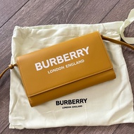 Burberry 芥末黃全牛皮Woc