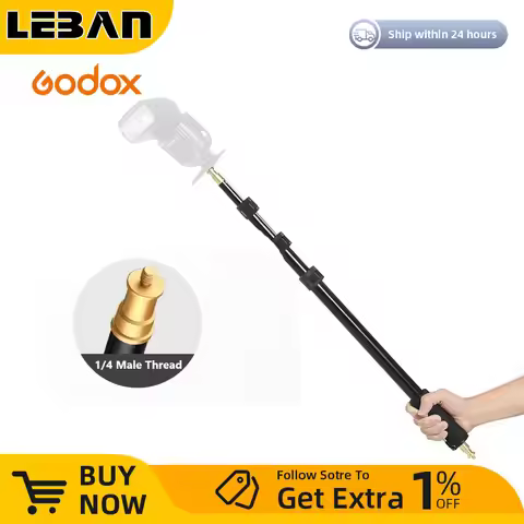 Godox AD-S13 55-160cm 1/4 Male Portable Light Boom Stick Pole For WITSTRO Studio Flash AD180 AD360