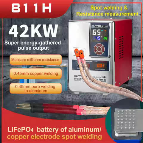 Glitter 811H 811H Battery Aluminum to Copper Battery Spot Welding Machine Large Unit Aluminum to Nic