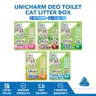 Unicharm Deo Toilet Cat Litter Box Zeolite Pellets Refill Natural Scented Floral Scented Green Tea W