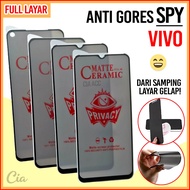 LAYAR Anti-Scratch SPY Vivo 1915 1919 1929 1938 1901 1902 1904 1906 1907 Dark Black Ceramic Ceramic 