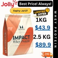Myprotein Impact Whey, Whey Protein Powder 1kg 2.5kg | Jollysg.com
