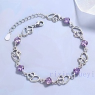 [RYX]Sweet And Unique Double Heart Bracelet For Women Fashionable And Versatile Heart-Shaped Bracele