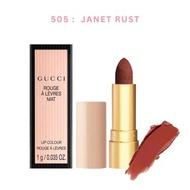 Gucci mat lipstick #505 JANET RUST Sample size