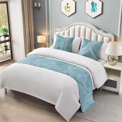 Beauty High Quality Bed Runners Chinese Style Hotel Cupboard Table Flag Decor for Hotel Parlor Weddi