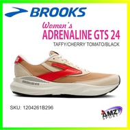 💥NEW💥 BROOKS WOMEN'S ADRENALINE GTS 24 (120426 1B 296) RUNNING SHOE B CUTTING (TAFFY/CHERRY TOMATO/B