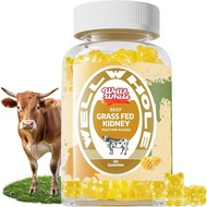 Well&Whole Grass Fed Beef Kidney Gummies, DAO Enzyme & Histamine Balance Support Supplement, DAO-Ric