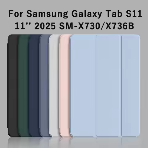 Tri-fold Flip Case For Samsung Galaxy Tab S11 5G 2025 11'' SM-X730 SM-X736B Magnetic Stand Protectiv