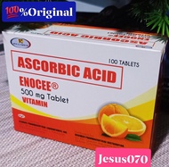 ENOCEE Ascorbic Acid 500mg Vitamin  - 100 Tablets - FDA HRP-206