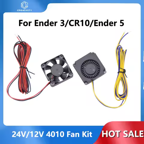 3D Printer Cooling Fan 24V/12V Blower Turbo 4010 Axial fan Quiet 3D Printer Parts Ender 3 CR10 Ender