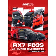 INNO MODELS INNO64 1/64 LBWK MAZDA RX7 (FD3S) LB-SUPER SILHOUETTE "ADVAN LIVERY"