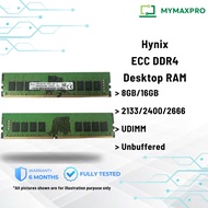 【READY STOCK】Hynix Brand Desktop ECC PC RAM 4GB / 8GB / 16GB / DDR4 / LONGDIMM / UDIMM / 2133 / 2400