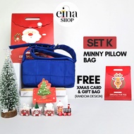 [SET K] Einashop Christmas Gift Set Minny Pillow Bag Christmas Gift Ideas Xmas Gift for Colleagues P