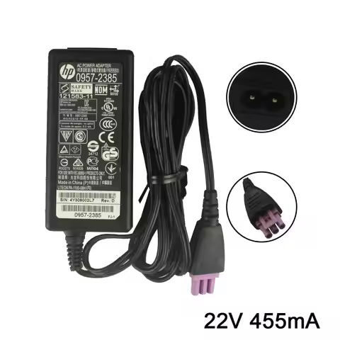 22V 455mA Power Adapter For HP-Deskjet 1010 1510 1518 2548 1018 2648 linkjet Printer