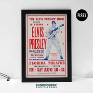 Elvis Presley Concert Band Music Poster