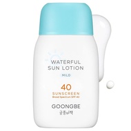 GOONGBE Waterful Sun Lotion Gentle Sunscreen Lotion SPF40-Zinc Oxide Waterproof Mineral Sunscreen, S