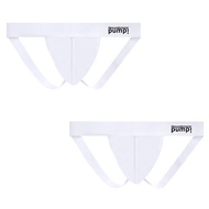 CMENIN PUMP 2Pcsแฟชั่นผู้ชายผ้าฝ้ายและ G String กางเกงในชาย Breathable Tanga ชุดชั้นใน Jockstrap กาง