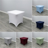 Table Cloth Spandex Table Cloth Stretchable Cloth Square Table Cloth Occassion Catering Banquet