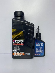 PETRON Sprint 4T  Scooter SAE 5W-40  Fully Synthetic with FREE Gear Oil