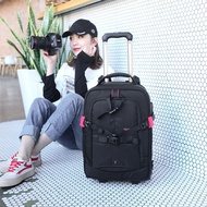 Digital Camera Backpack Rolling Luggage Photography Trolley Case Luggage Travel backpack