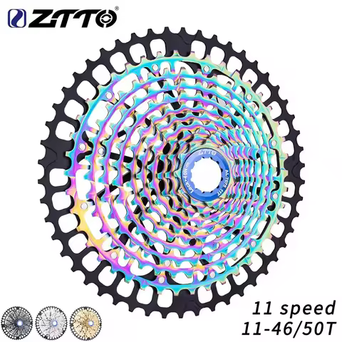 ZTTO MTB 11 Speed 11/50 11-46T Golden Cassette 11speed Bicycle Sprocket HG Standard 50T 11v k7 Ultra