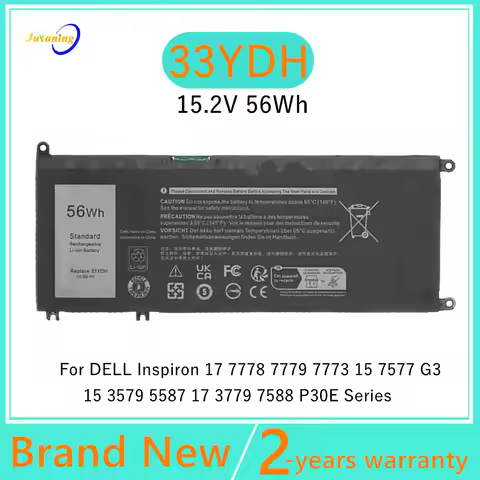 33YDH Laptop Battery For Dell Latitude G3 G7 13 3380 14 3490 15 3580 3590 3579 (G3579) 17 3779 5587 