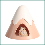 Hamster Hideout Snowy Mountain Shape Hamster Hide Cooling Bed Caves Cage Adorable Small Animal Hideout Cave for juasg