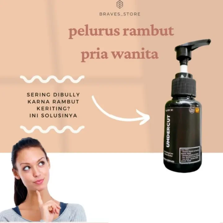 UNDERCUT Pelurus rambut permanen pria tanpa catok asli pelurus rambut smoothing permanen pelurus rambut wanita permanen pelurus rambut tanpa dicatok alami Minyak pelurus rambut pria kriting HAIRSTYLE 30ml - Pelurus rambut Pelurus rambut wanita Vitamin