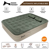 💥Free Pillow 6layer Inflatable Air Mattress Automatic Pump Single/Double/King 40CM Outdoor Camping B