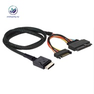 [xindingwhg.my] Gen 4 Oculink SFF-8611 4I to PCIe SFF-8639 U.2 NVMe with  15P Male Power Server Cabl