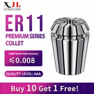 XJL high-precision ER11 collet chuck manganese steel material accuracy 0.008 elastic collet chuck CN