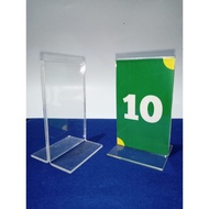 ACRYLIC TABLE NUMBER 12X8 CM + number