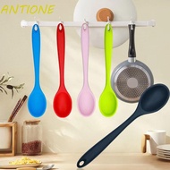 ANTIONE Stirring Spoon Nonstick Long Handle Dessert Ice Cream Yogurt Honey Cooking Spoon