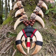 Tribal Indonesian fang necklace
