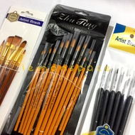 【High Quality】 Assorted, Round, Outliner Acrylic Watercolor Gouache Art Pencil Brush Set