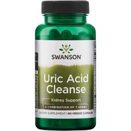 Swanson Uric Acid Cleanse 60 Veggie Capsules Natural Supplement Promoting Kidney Support - Features a Powerful Combination of 7 Herbs