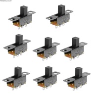 TRENDING21018Y 8 Pcs Slide Switches, 3 Pin 2 Position SS12F15VG6 Micro Mini Toggle Switch, Panel Mou