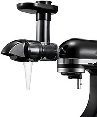 Masticating Juicer Attachment for KitchenAid Stand Mixers, Slow Juicer Attachment for Kitchenaid, Cold Press Juicer Attachment for Kitchenaid, Black(Mixer Not Included)