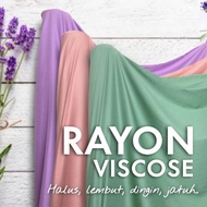 PREMIUM Kain Rayon Katun Rayon Viscose Rayon Premium per ,5m