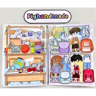 Gacha School peel-and-stick toy - Gacha paper doll