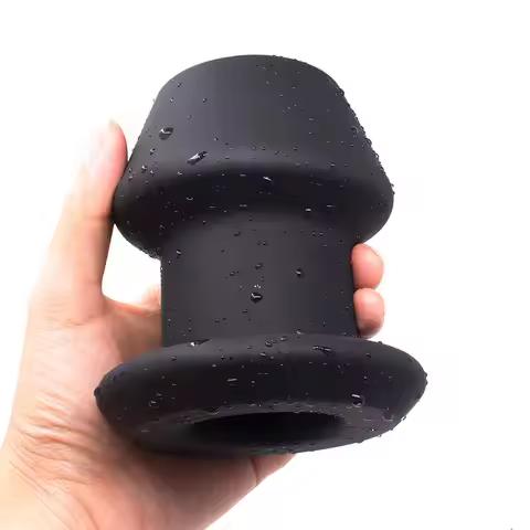 Huge Anal Plug Silicone Hollow Prostate Massage Vaginal Dilator Anus Speculum Large Butt Plug Treatm