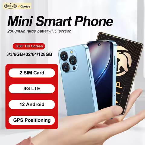SERVO 19PRO 4G LTE Mini Smartphone Android12 System Play Store RAM 6GB ROM 128GB GPS OTG 2 SIM 3.88"