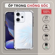 Oppo Reno14 F, Reno 14 Pro, Reno14 5G transparent shockproof case |Oppo phone case protects orange
