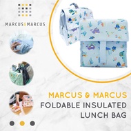 Marcus &amp; Marcus Foldable Insulated Lunch Bag - Folding Kids Lunch Bag Travel Cooler Bag