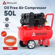 Mitsushi 50L Air Compressor MYSJ650L 50 Liters 1600W 220V Oil Free Air Compressor Heavy Duty With ai