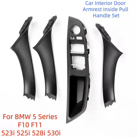 4PCS LHD RHD Beige Black Car Interior Door Armrest Inside Pull Handle Replacement For BMW 5 Series F