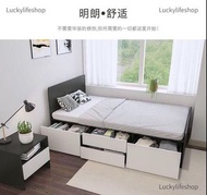 A0471 儲物床 高箱收納臥室單人床 雙人床 bed 抽屜式多功能實用日式榻榻米床可訂製尺寸